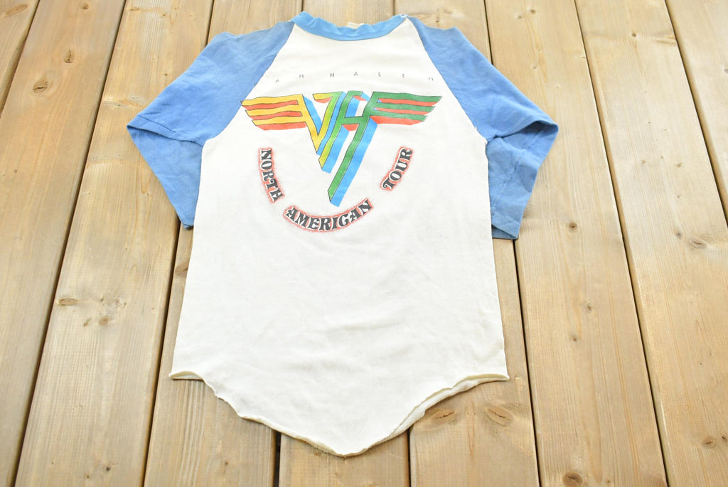Vintage 1980 Van Halen Women and Children First Pyramids North American Tour Band Raglan T-Shirt Mens XS