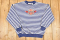 Vintage 1990s Sports Accent Embroidered Nautical Crewneck Sweatshirt Men's PM