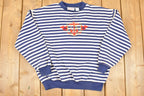 Vintage 1990s Sports Accent Embroidered Nautical Crewneck Sweatshirt Men's PM