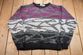 Vintage 1990s Uniform Code Abstract Knitted Sweater  Vintage 90s Crewneck  Pattern Sweater  Outdoor  Made In USA  Pullover Sweatshirt