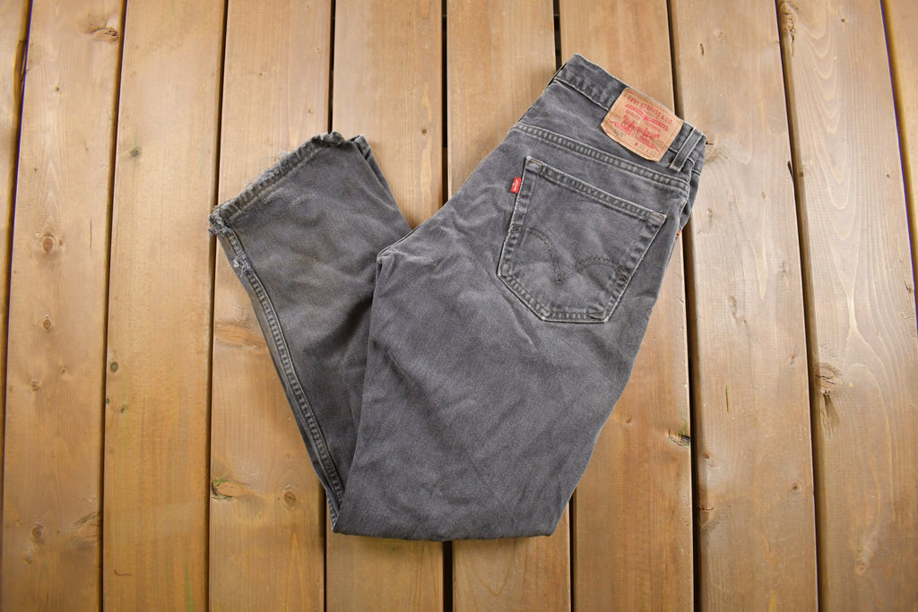 Vintage 1990s Levi's 505 Red Tab Black Jeans Size 31 x 29