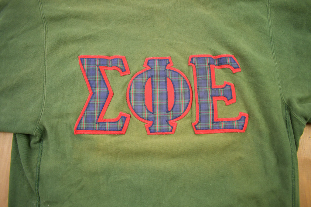Vintage 1990s Frat Sorority Style Champion Reverse Weave Crewneck Sweatshirt