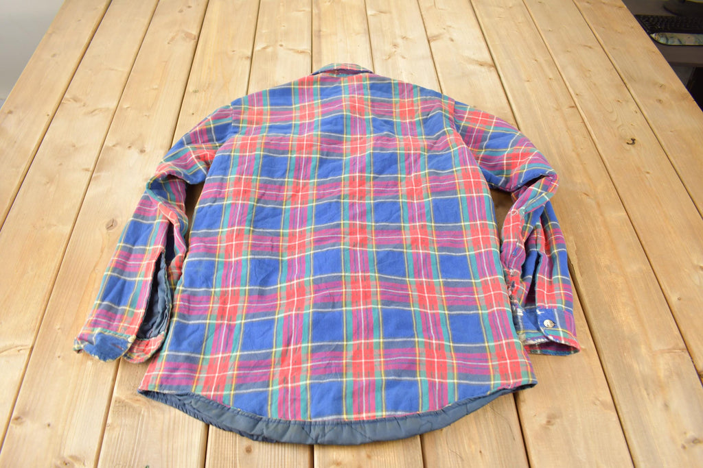 Vintage 1990s St. Johns Bay Lined Plaid Button Up Shirt