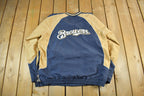 Vintage 2000s Milwaukee Brewers MLB Pull Over Windbreaker Jacket