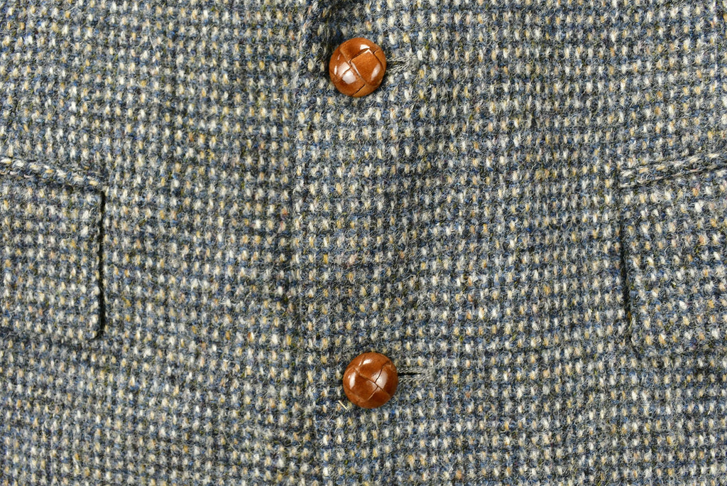 Vintage 1980s 100% Pure Scottish Wool Two Button Blazer Jacket