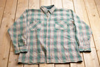 Vintage 1990s John Blair Plaid Flannel Button Up Shirt