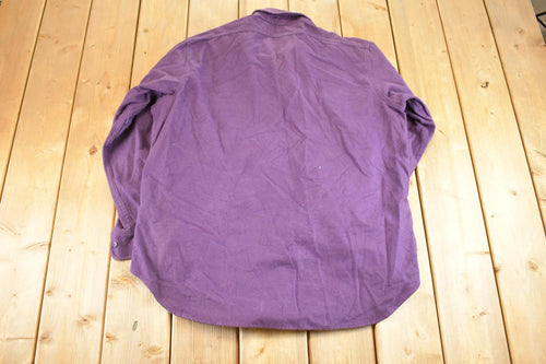 Vintage 1990s Outdoorsman Heavyweight Button Up Shirt Men's L /