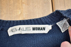 Vintage 1990s Chaus Abstract Knitted Cardigan Sweater