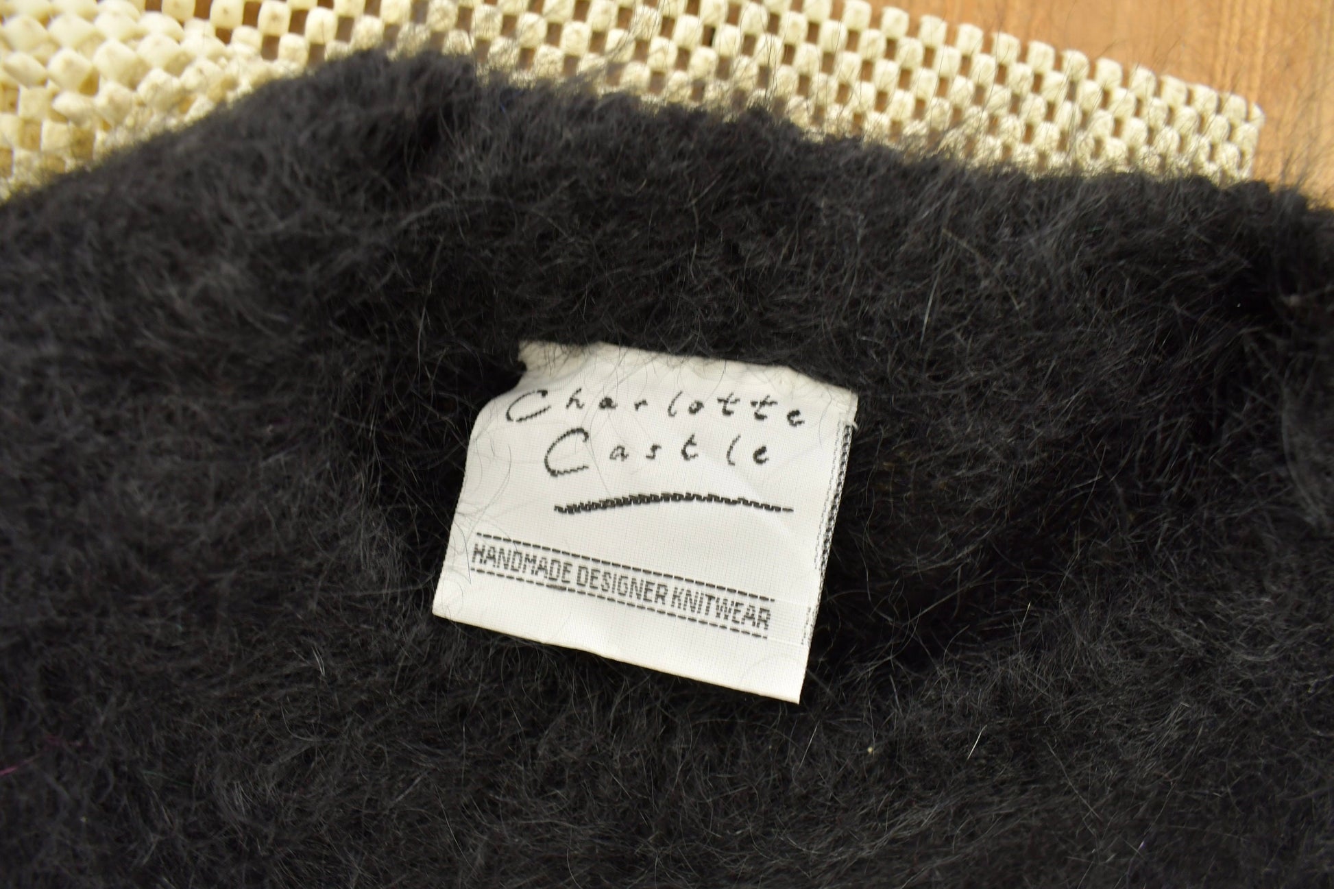 Vintage 1990s Charlotte Castle Mohair Knitted Sweater