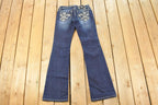 Vintage Deadstock Y2K Miss Me Bedazzled Low Rise Jeans Women's Size 26x31