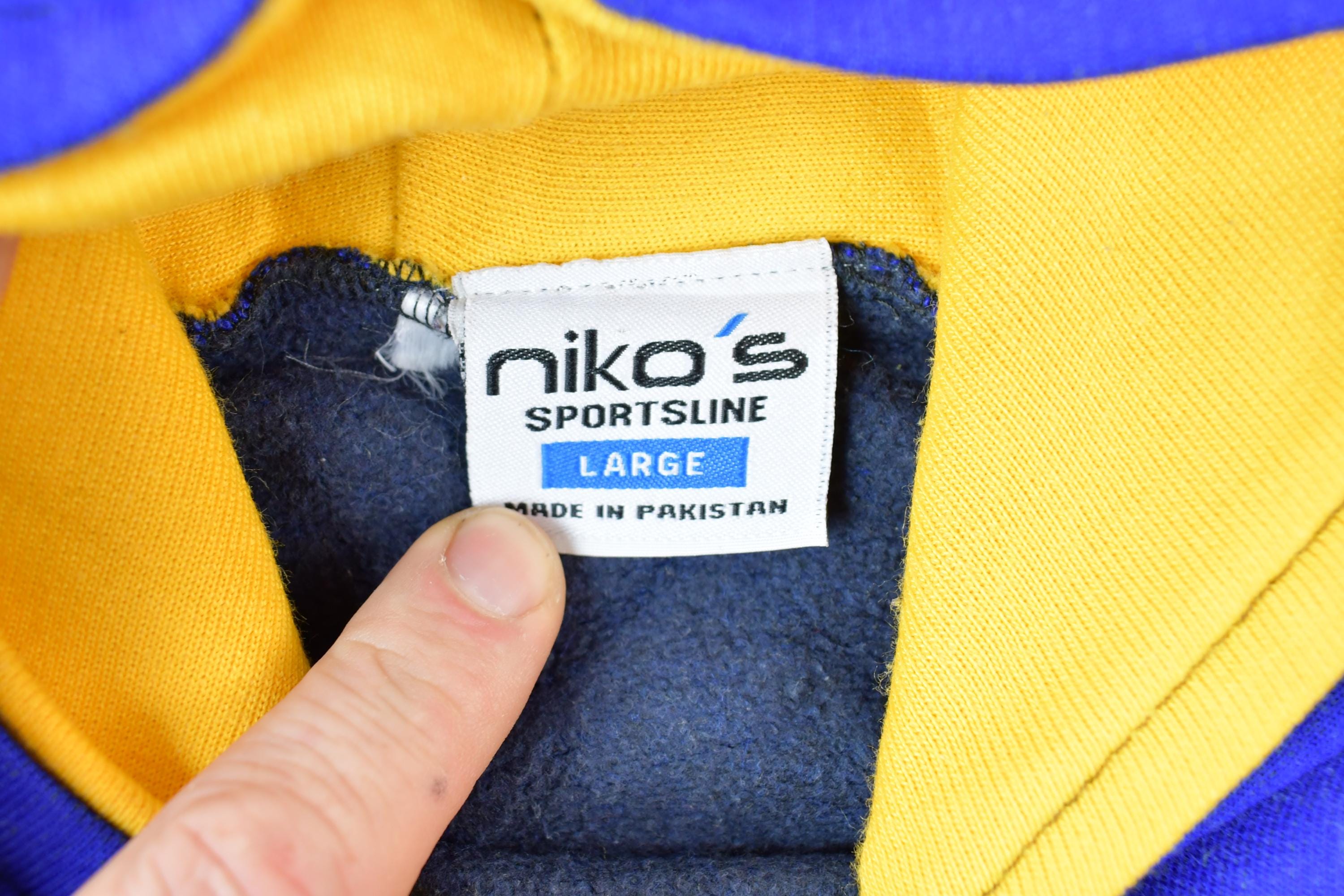 Vintage 1990s Padraig Nikos Sportsline Graphic Hoodie