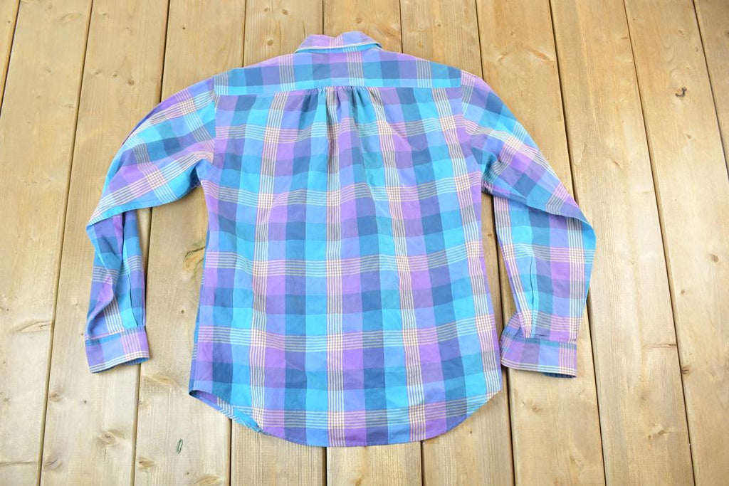Vintage 1990s Woolrich Woman Plaid Button Up Shirt