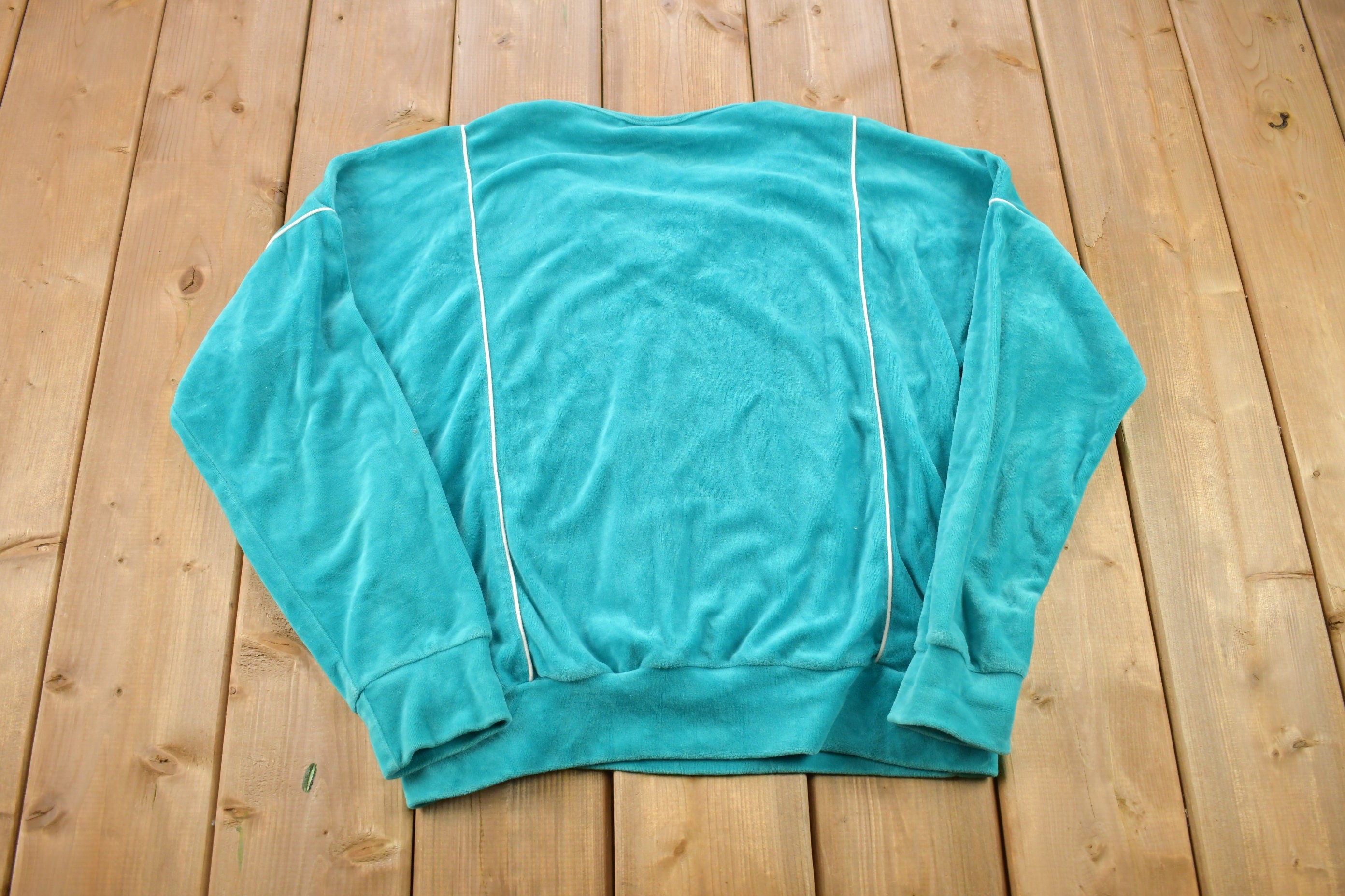 Vintage 1990s Blank Velour Sweatshirt