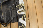 Vintage 1980s Michael Hoban North Beach Motorcycle Leather Jacket Women's XS-S