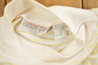 Vintage 1990s Striped Mock Neck T Shirt