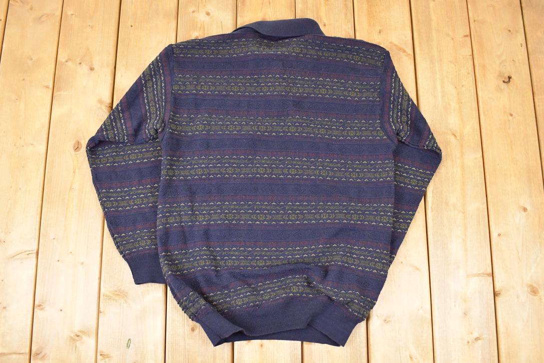 Vintage 1990s Arnold Palmer Knit Button Up Shirt Men's L /