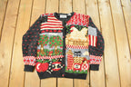 Vintage 1990s Signatures By Northern Isles Farm Hand Knit Cardigan Sweater Women's M