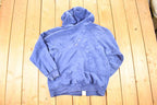 Vintage 1990s Kodiak Pass Zip Up Lined Hoodie Sweatshirt Women's L / Made In USA / 90s Souvenir Crewneck / Vintage Souvenir Crewneck