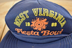 Vintage 1989 West Virginia Fiesta Bowl Inland Material Handling Snapback Hat /