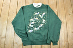 Vintage 1990s Angel Christmas Horns Cute Gopher Crewneck Sweater
