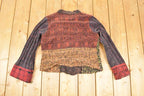 Vintage 1990s Curio Abstract Knit Cardigan Sweater Women's L