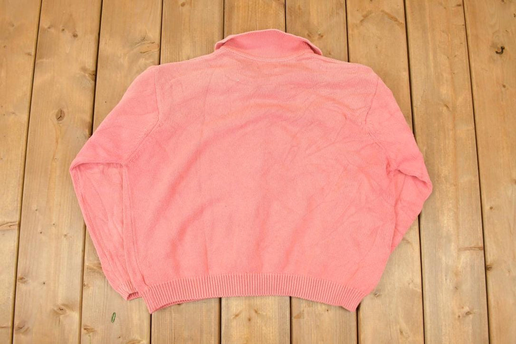 Vintage 1990s Lands End Knit Cardigan Sweater Womens L