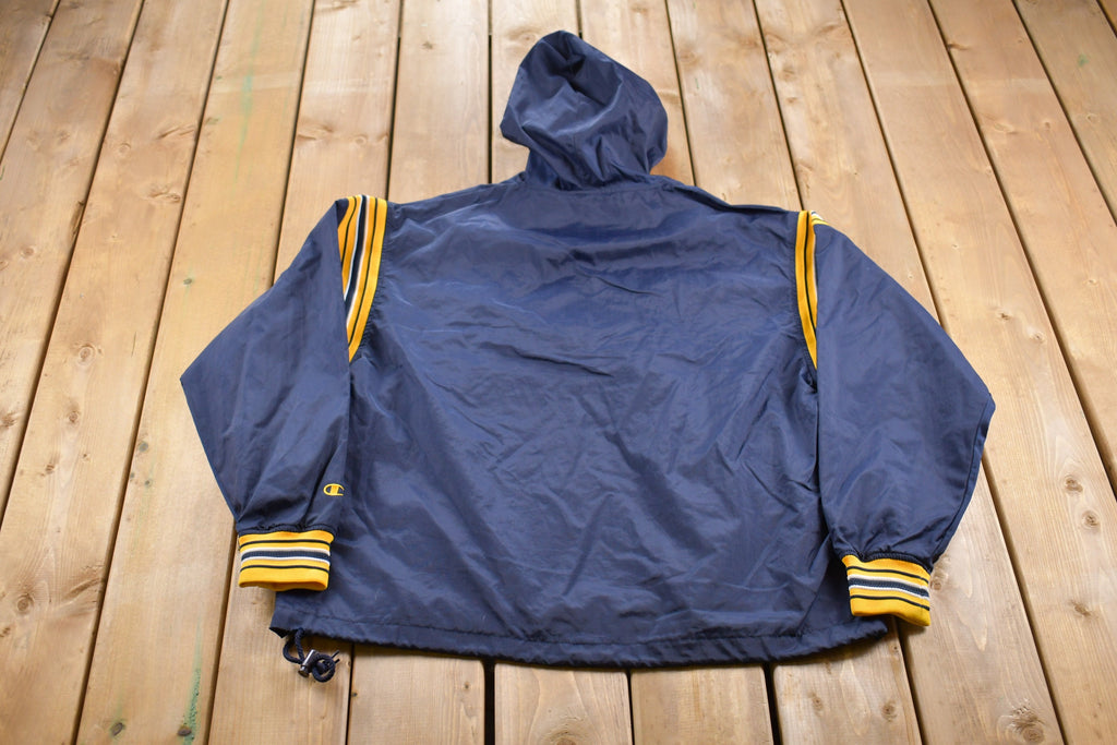 Vintage 1990s Champion Striped Windbreaker Jacket