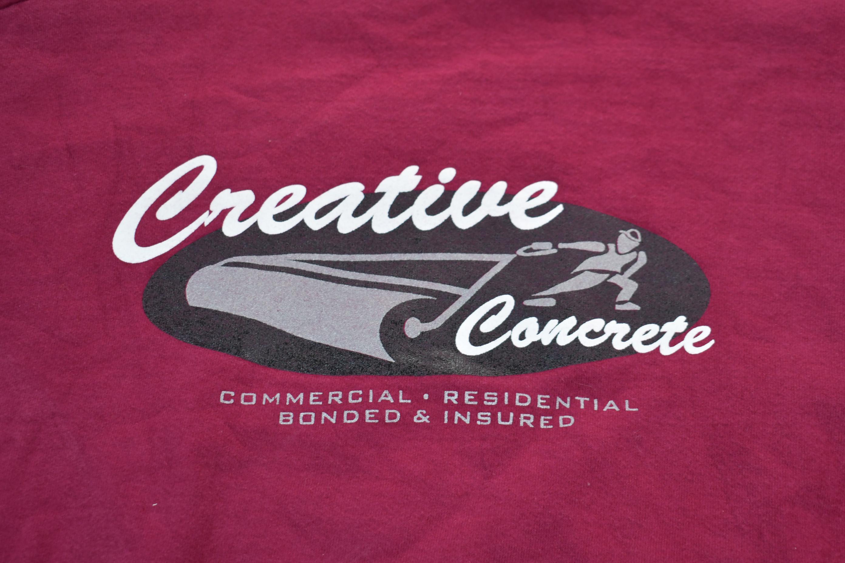 Vintage 1990s Creative Concrete Crewneck Sweatshirt Made In USA