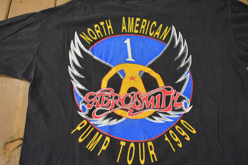 Vintage 1990 Aerosmith North American Pump Tour Band T-Shirt