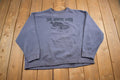 Vintage 1990s Big North Silver Oaks Lake Embroidered Souvenir Travel Crewneck Sweatshirt