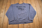 Vintage 1990s Big North Silver Oaks Lake Embroidered Souvenir Travel Crewneck Sweatshirt