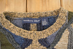 Vintage 1990s Northern Isles 3D Knit Abstract Pattern Crewneck Sweater Men's L