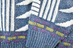 Vintage 1990s The Mens Store Knit Abstract Pattern Crewneck Sweater Mens XL