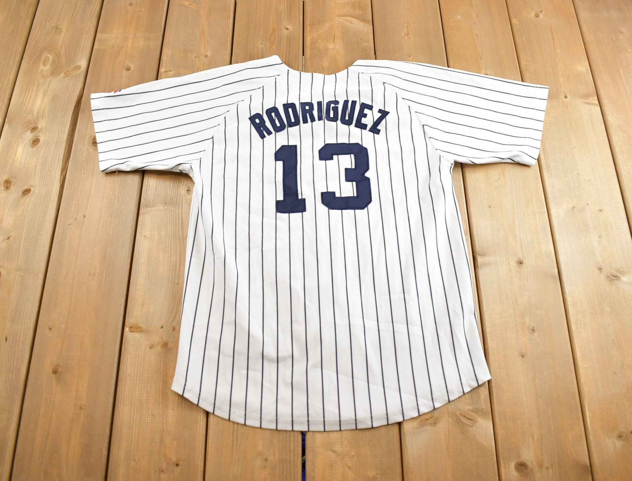 Vintage 2000s New York Yankees Alex Rodriguez Russell MLB Baseball Jersey