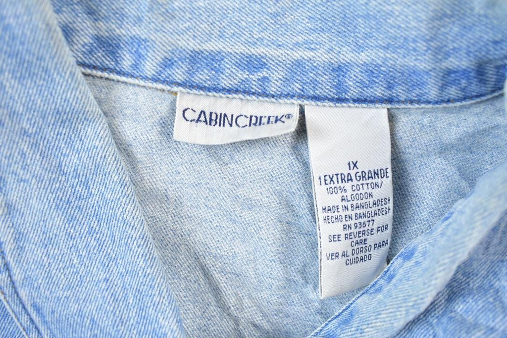 Vintage 1990s Cabin Creek Denim Button Up Shirt
