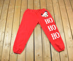 Vintage 1990s Mickey Mouse Christmas Track Pants Size 34 x 26