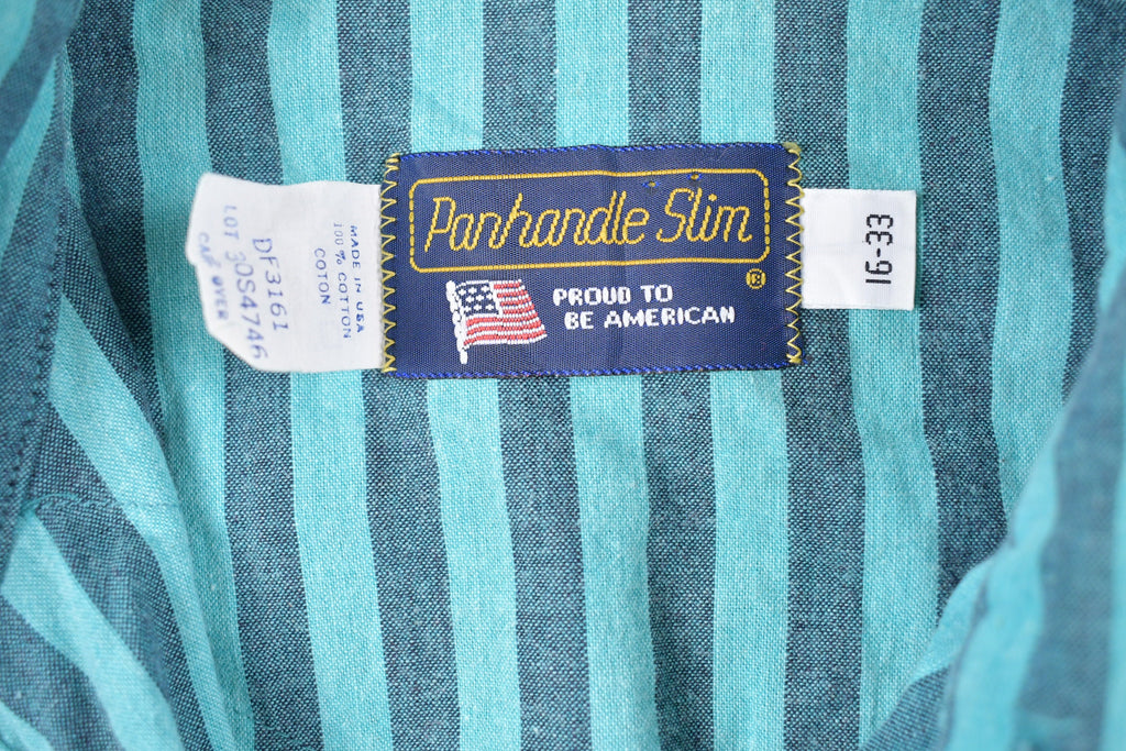 Vintage 1990s Panhandle Slim Striped Button Up Shirt