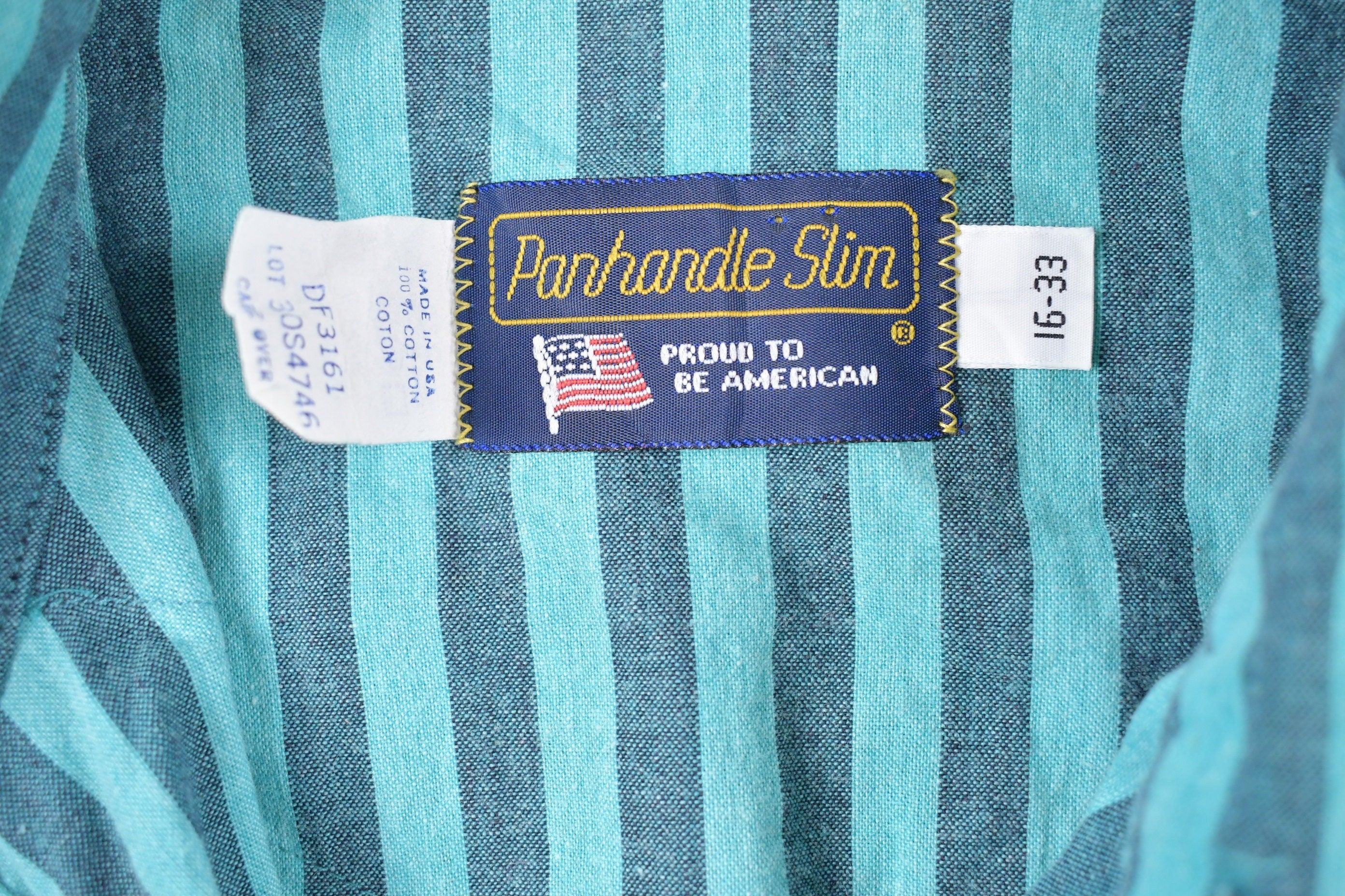 Vintage 1990s Panhandle Slim Striped Button Up Shirt