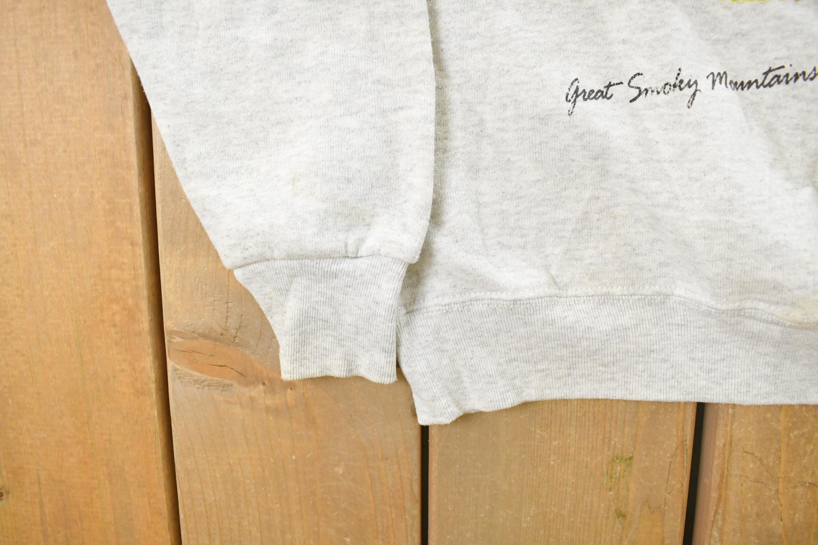 Vintage 1990s Great Smokey Mountains Railway Crewneck Sweatshirt Men's Small