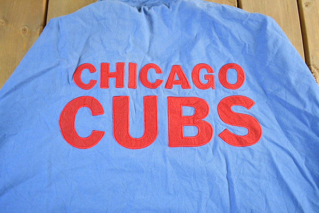 Vintage 1990s Chicago Cubs MLB Embroidered Logo Windbreaker Jacket Men's 5XL