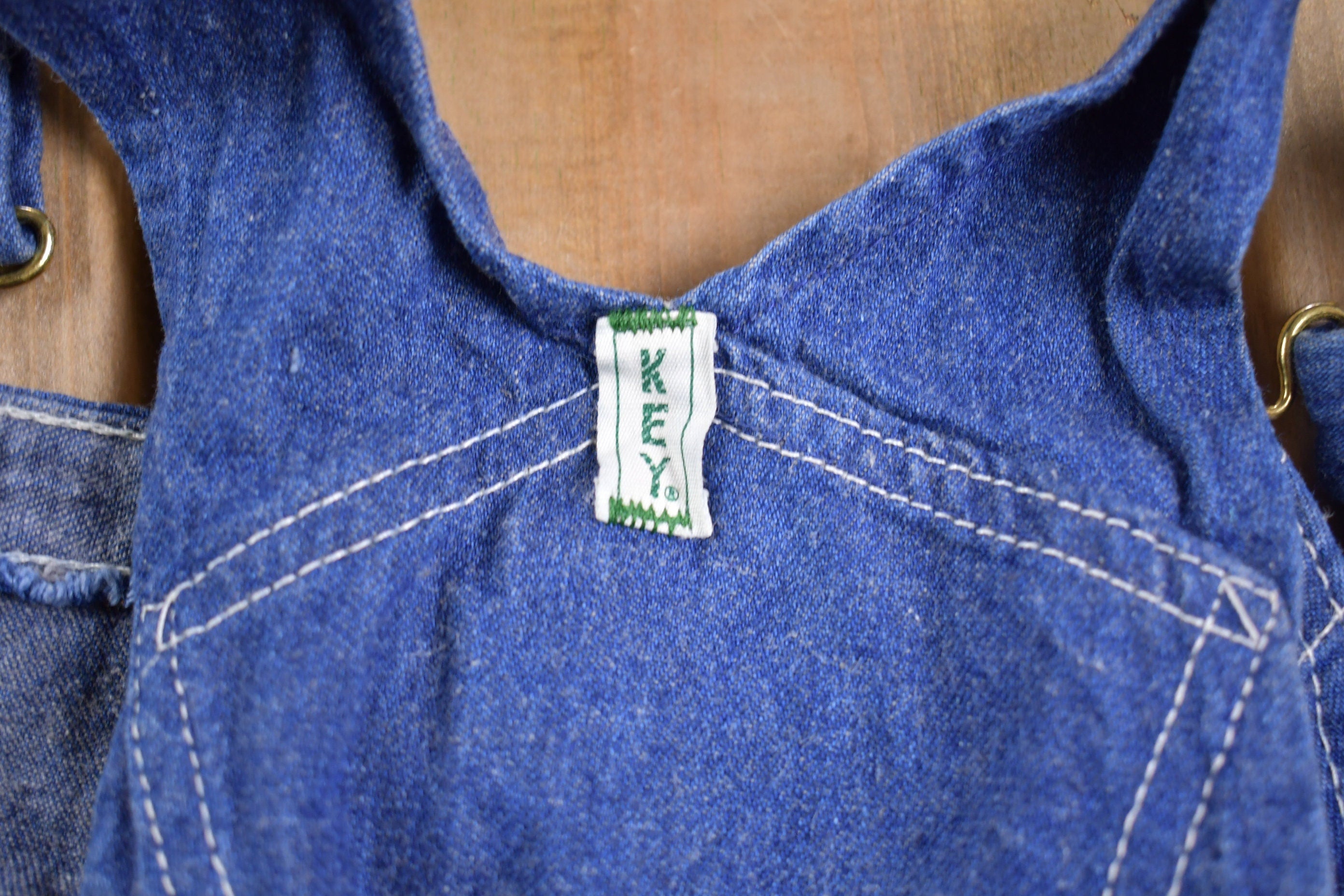 Vintage 1990s Key Denim Overalls Size 26 x 29.5