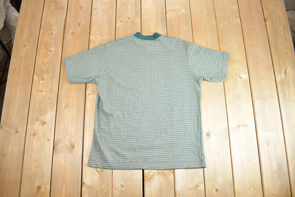 True Vintage 1990s DALE Thick Collard Patterned T-Shirt