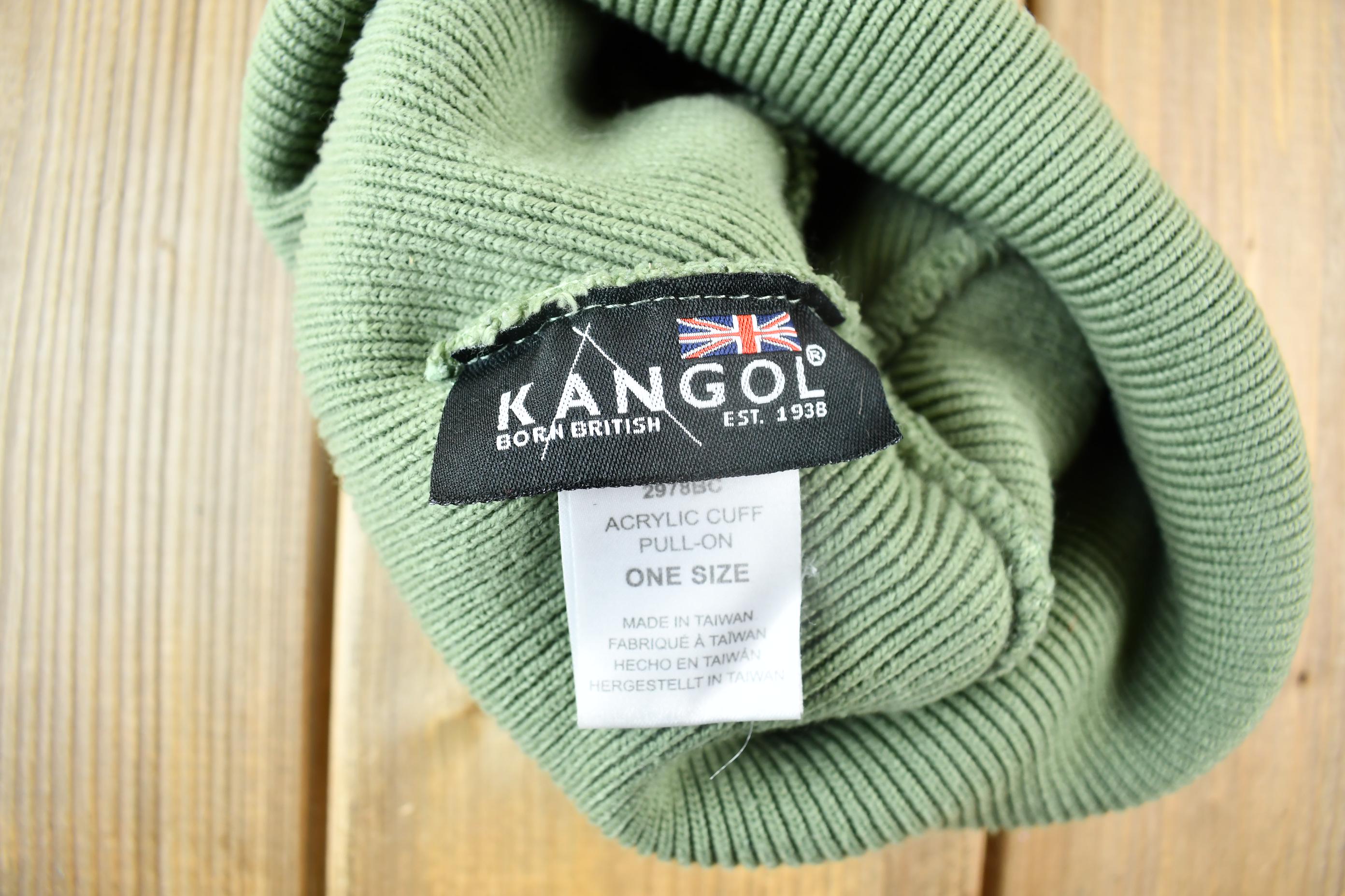 Vintage 1990s Kangol Acrylic Cuff Pull On Beanie Hat One Size