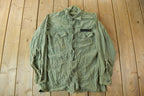 Vintage 1960s OG-107 Army Military Sateen Shirt /