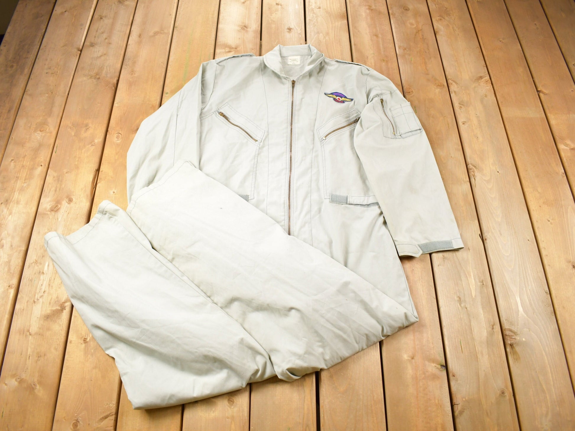 Vintage 1990s St Hubert's Canada Patch Jumpsuit Size Large