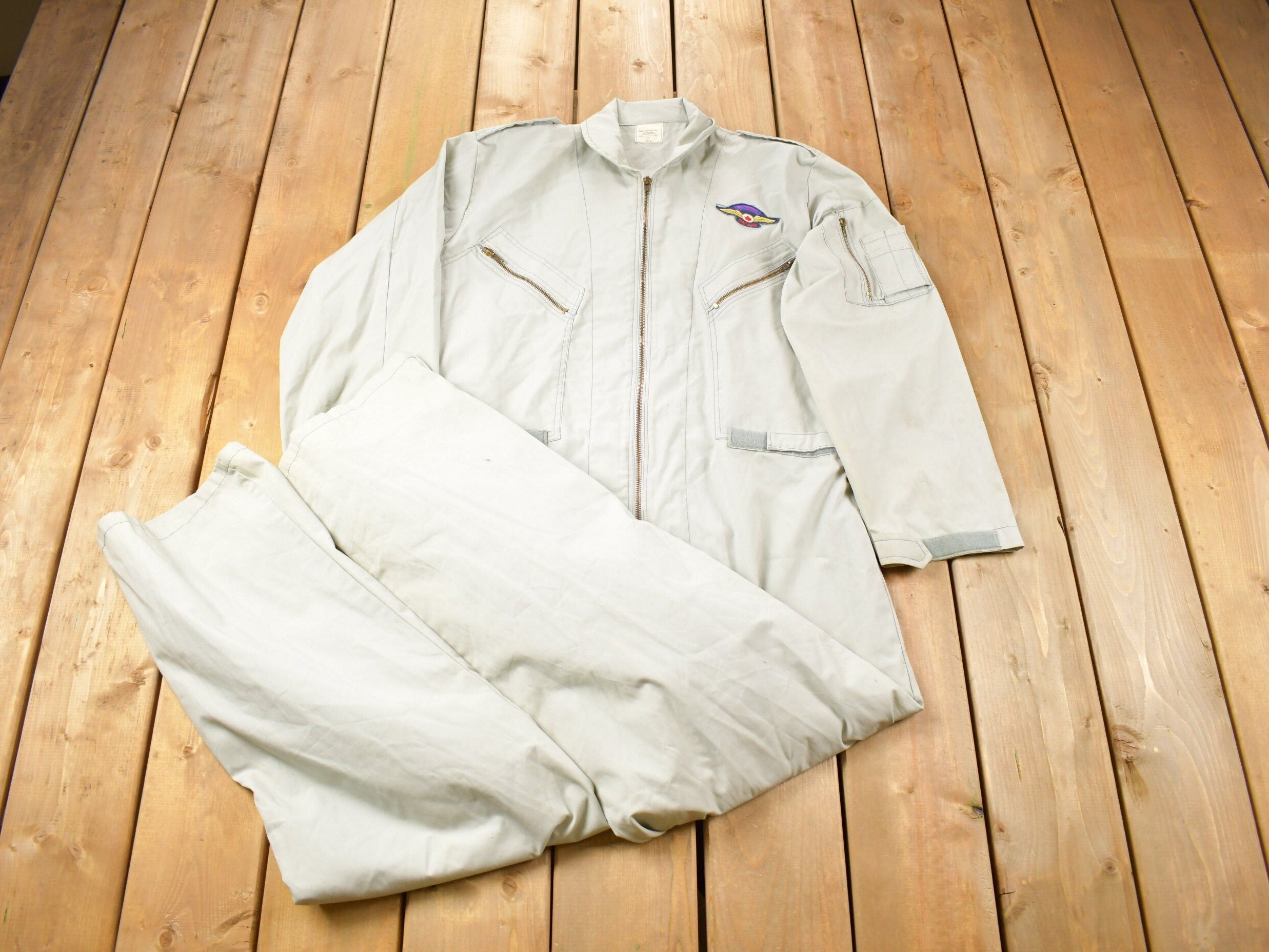 Vintage 1990s St Hubert's Canada Patch Jumpsuit Size Large