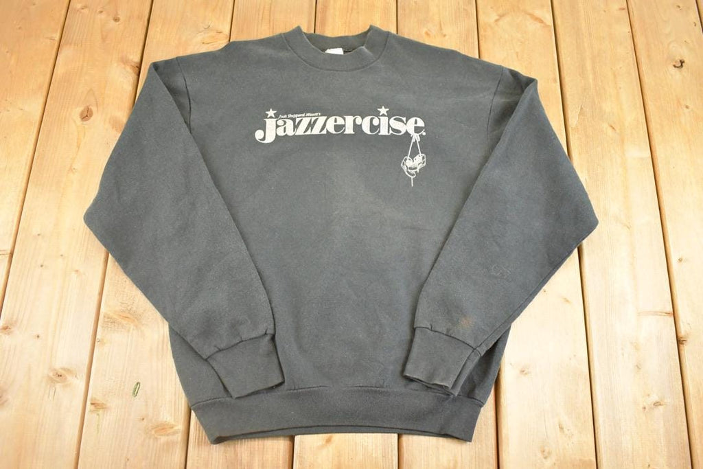 Vintage 1990s Jazzercise Souvenir Exercise Crewneck Sweatshirt Womens M  90s Crewneck  Travel Vacation Sweater  Streetwear