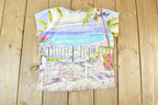 Vintage 1990s Neon Beach AOP Single Stitch T-Shirt