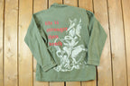 Vintage Military OG107 Jacket Strange Life Button Up Custom Army Jacket