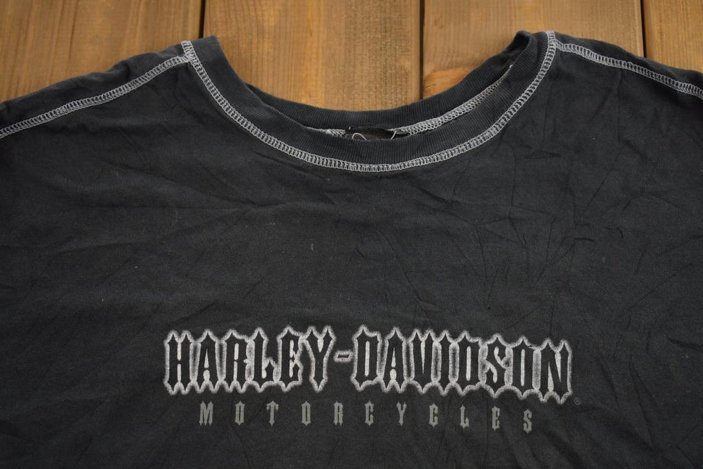 Vintage 1990s Harley Davidson Graphic Long Sleeve T-Shirt
